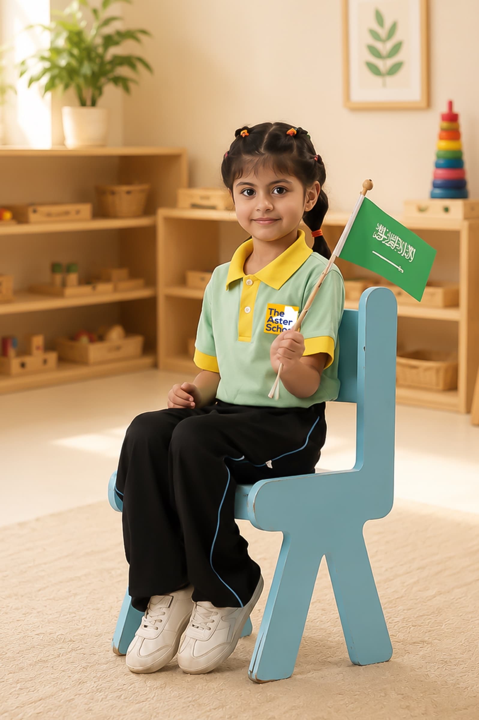Young learners in an age-appropriate classroom setting