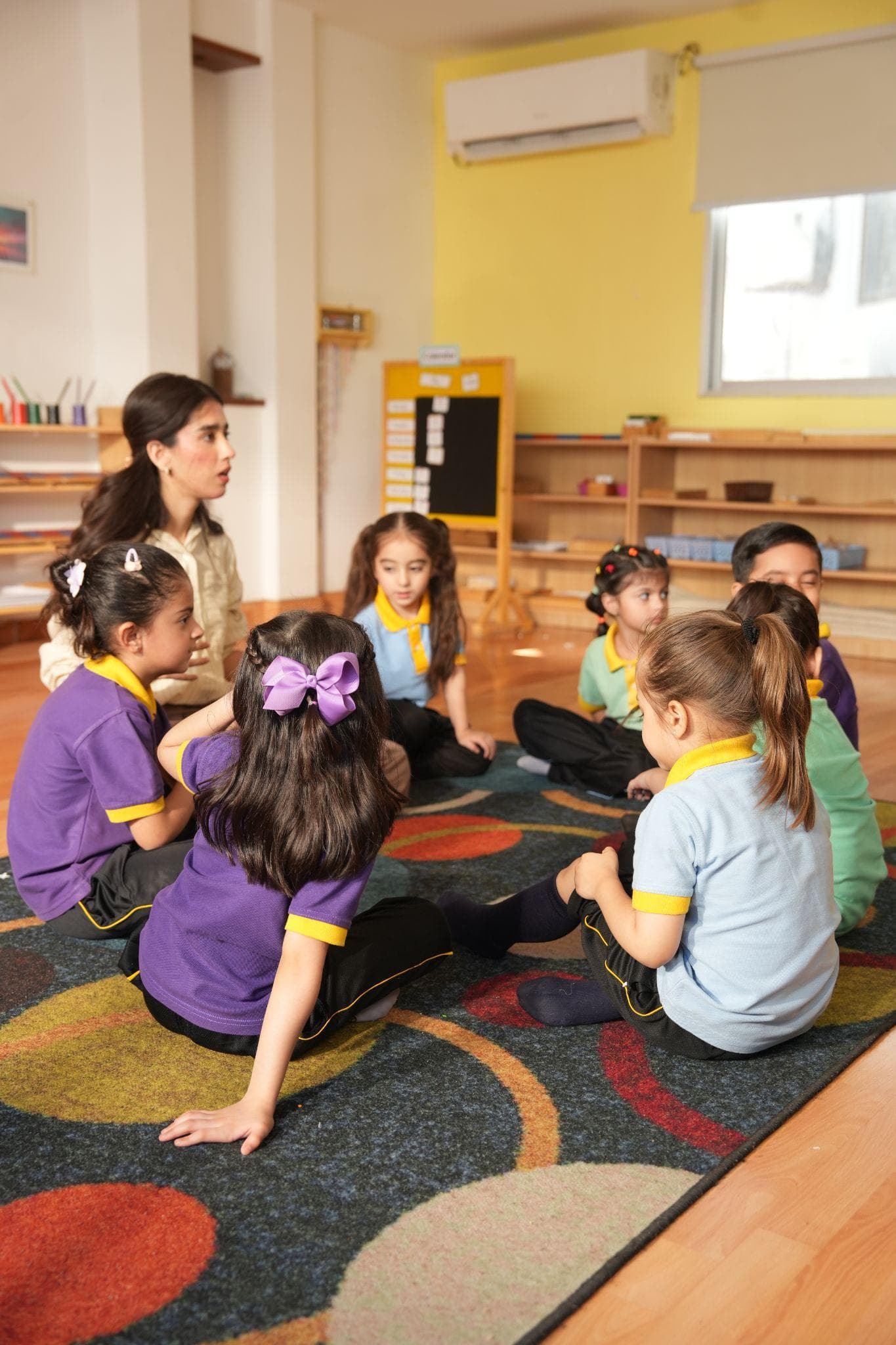 Young learners exploring creative materials together