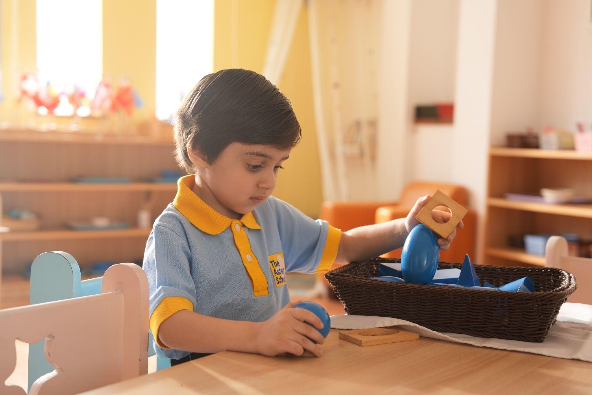 An Aster classroom during hands-on curriculum time